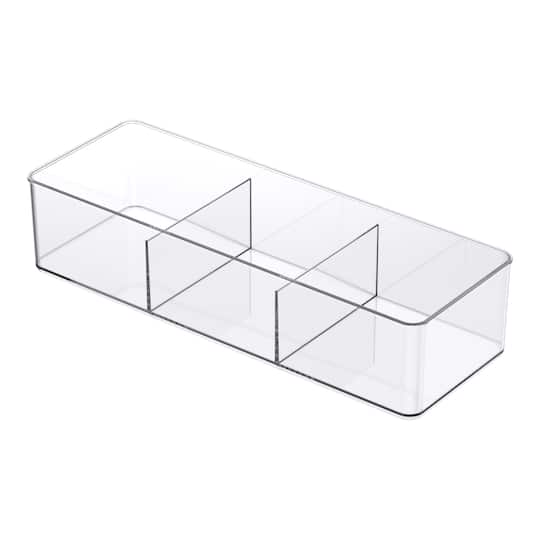 18 Pack: 3-Slot Storage Organizer Bin by Simply Tidy™